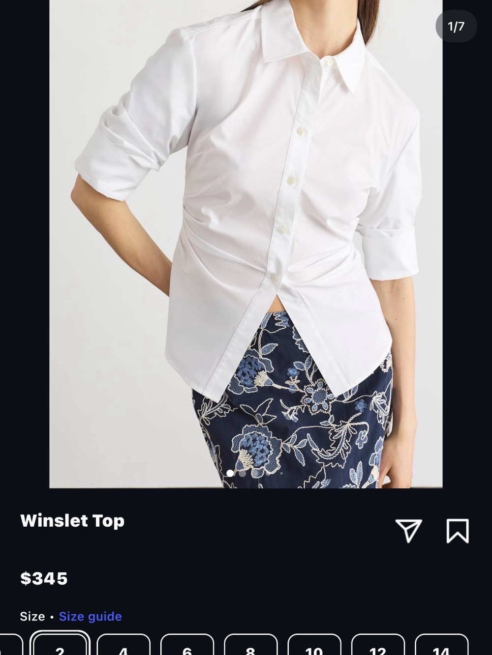 Tanya Taylor White Button-Down Shirt